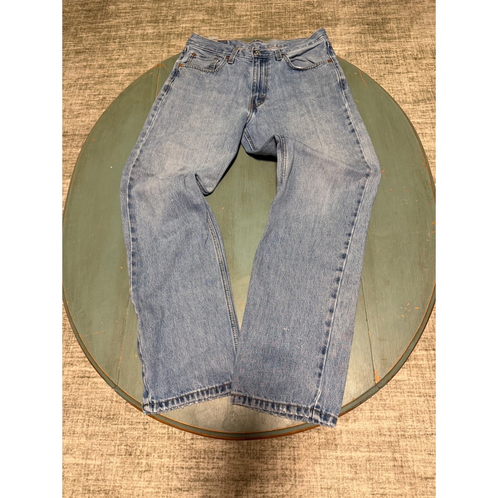 Levis 550 Relaxed Fit Light Wash Denim Jeans Mens 32x32 00550-4891 Blue